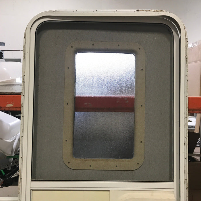 Used RV Radius Corner Entry Door 29 1/2" W x 71 1/4" H