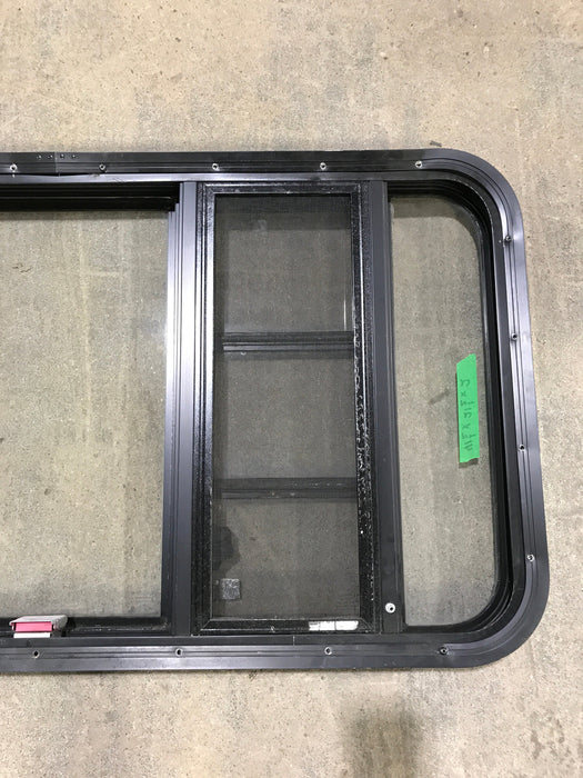 Used Black Radius Emergency Opening Window : 41 1/2" W x 21 1/2" H x 2" D