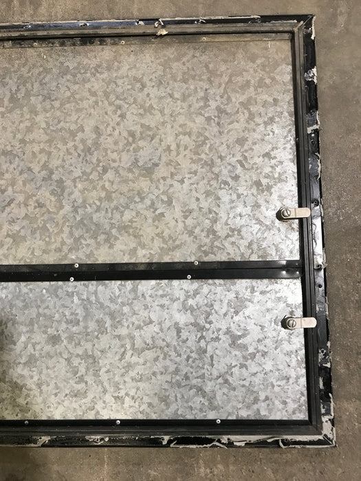 Used Square Cornered Propane Cargo Door 29 3/4" x 25 3/4" x 3/4"D