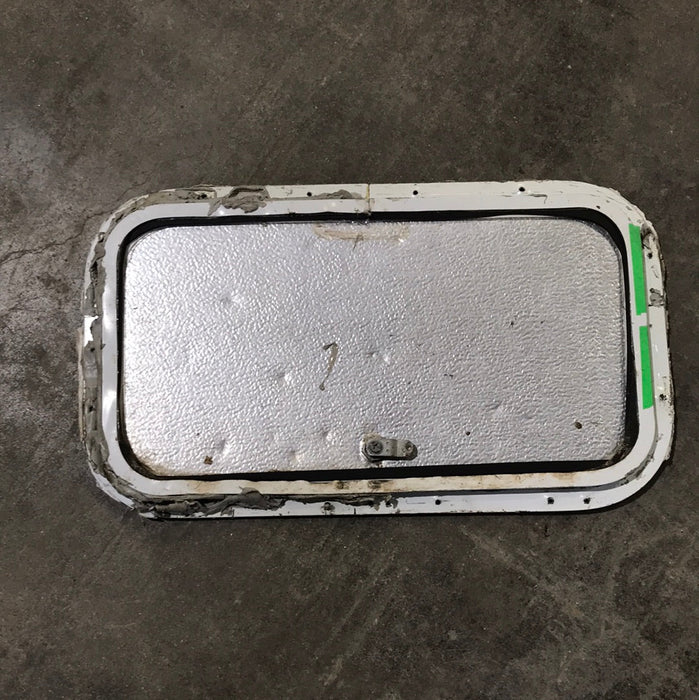 Used Radius Cargo / compartment Door 19 3/4" W x 10 7/8" L x 1/2" D