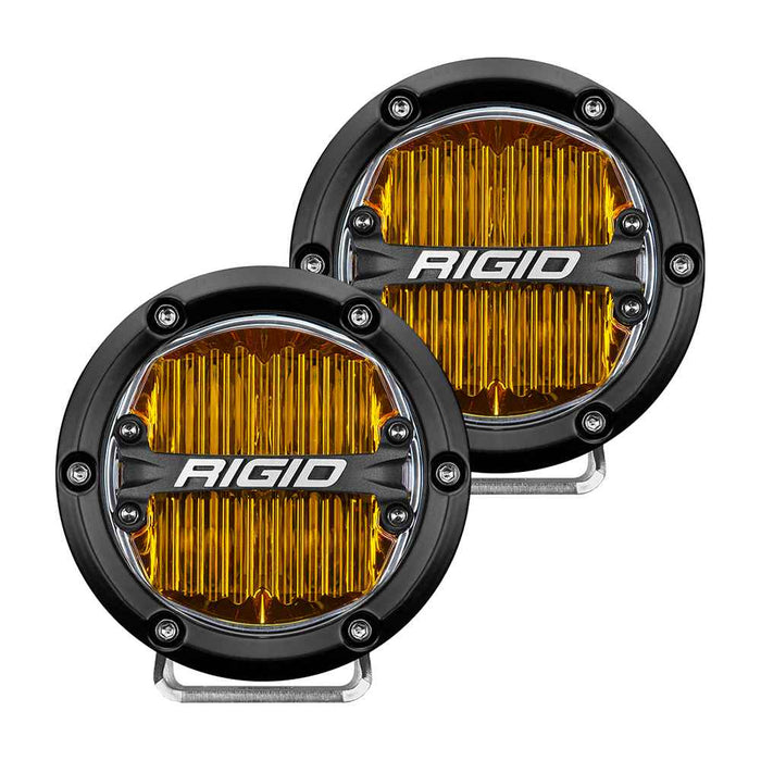 360 - Series 4" SAE Fog Light - Yellow Light - Black Housing - Young Farts RV Parts