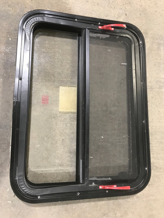 Used Black Radius Emergency Opening Window : 29 1/2" W X 21 1/2" H X 2" D