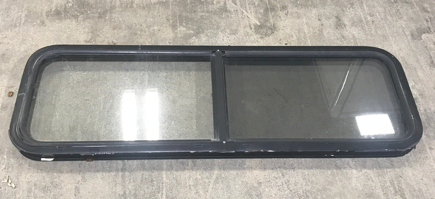 Used Black Radius Opening Window : 47 1/2" W x 14 1/2" H x 2" D