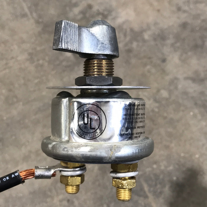 USED Battery Disconnect Switch SINGLE POLE OFF-ON 6-36VDC W/LEVER