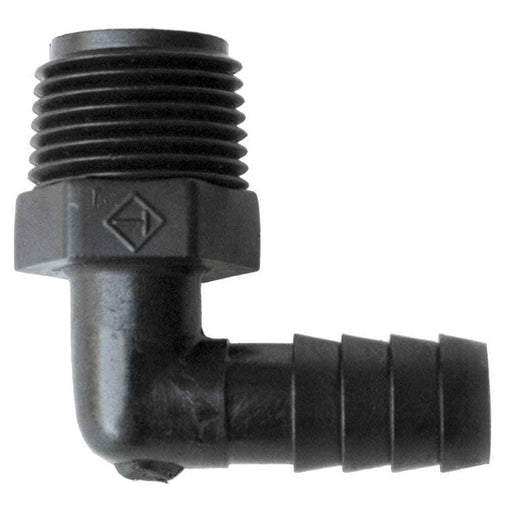 3/8 Barb X 3/8 MPT Elbow Adapter - Young Farts RV Parts