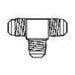 3/8 X 3/8 X 1/2 FLARE TEE - Young Farts RV Parts