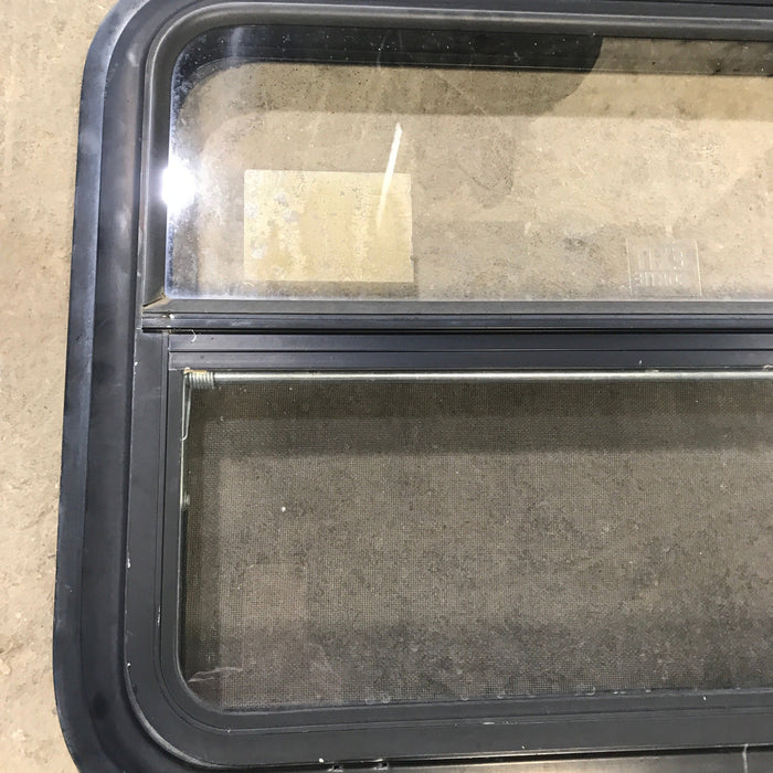 Used Black Radius Emergency Opening Window : 29.5" X 21.5" X 2"