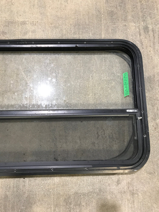 Used Black Radius Opening Window : 41 1/2" W x 21 1/2" H x 2" D