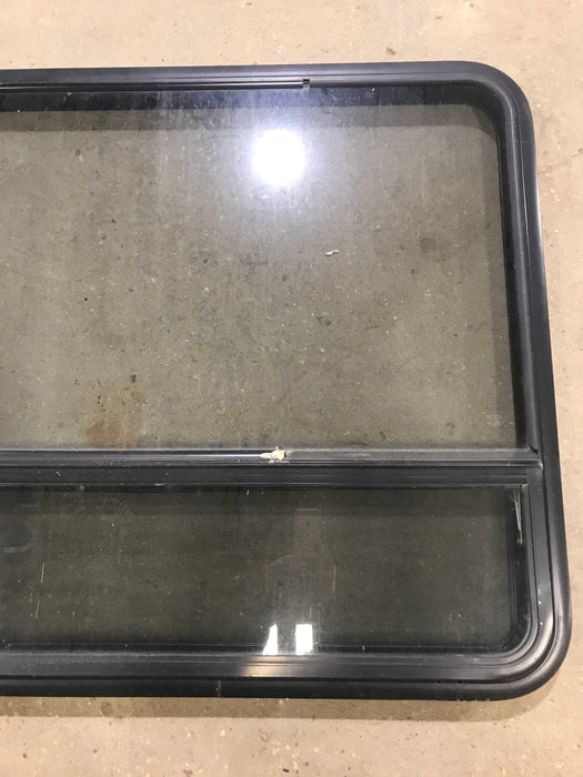 Used Black Radius Opening Window : 48" W x 35 1/2" H x 2" D