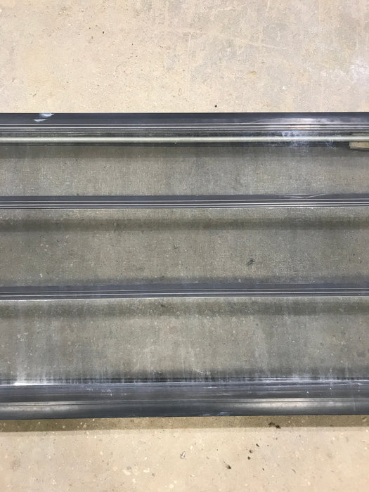 Used Black Radius Opening Window : 60" W x 21 3/4" H x 2" D