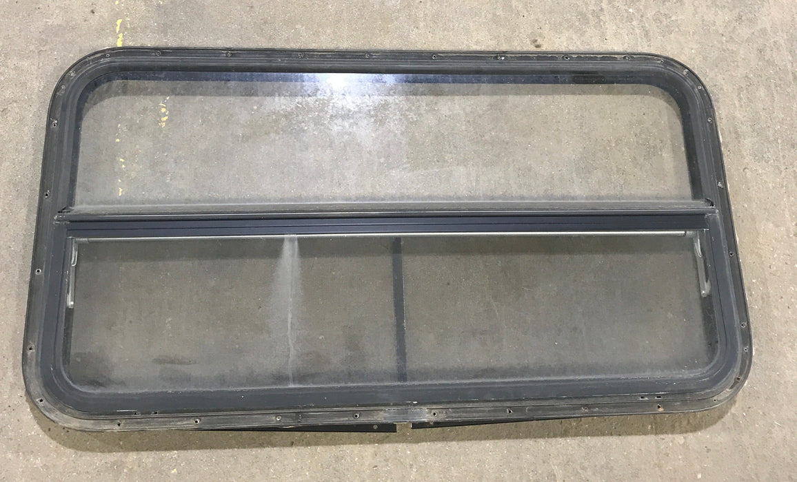 Used Black Radius Opening Window : 42 1/2" W x 22 1/2" H x 2" D