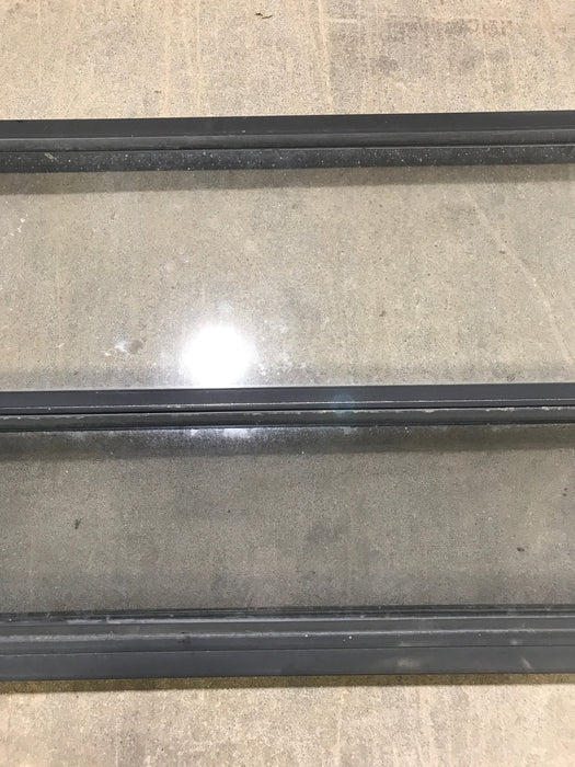 Used Black Radius Opening Window : 41 1/2" W x 21 1/2" H x 2" D