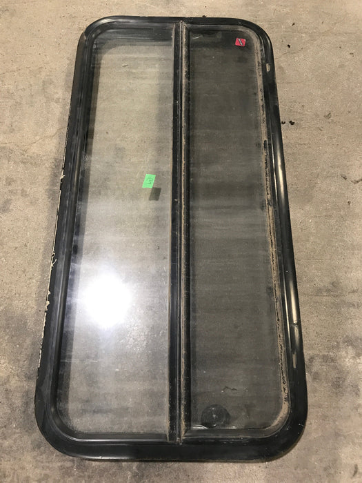Used Black Radius Opening Window : 41 1/2" W x 19 1/2" H x 2" D