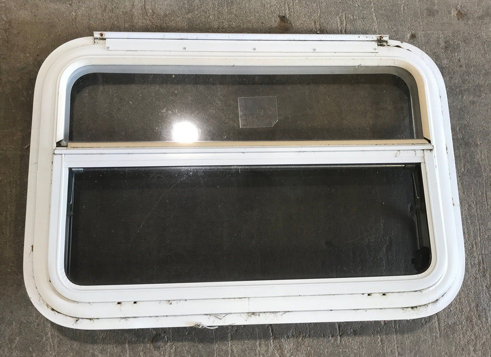 Used White Radius Emergency Opening Window : 29 1/4" W x 19 1/2" H x 1 1/2" D