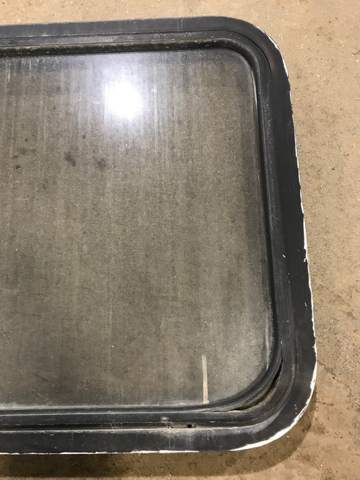 Used Black Radius Opening Window : 60" W x 21 1/2" H x 1 7/8" D