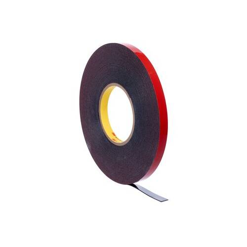 3M 06386 Multi Purpose Double Sided Tape - 1/4" x 60'; Black