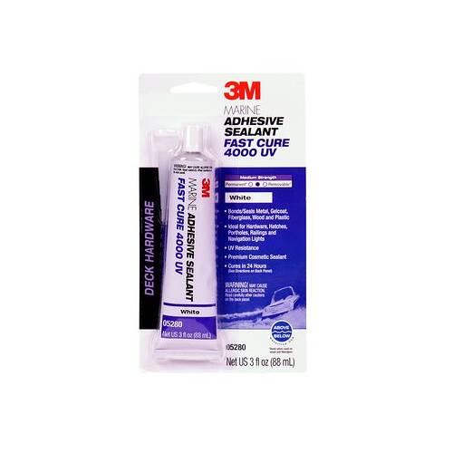 3M 4000 UV Fast Cure Adhesive Sealant - 3 Ounce Tube; White - 05280 - Young Farts RV Parts