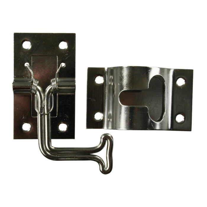 4" stainless t-style door hold