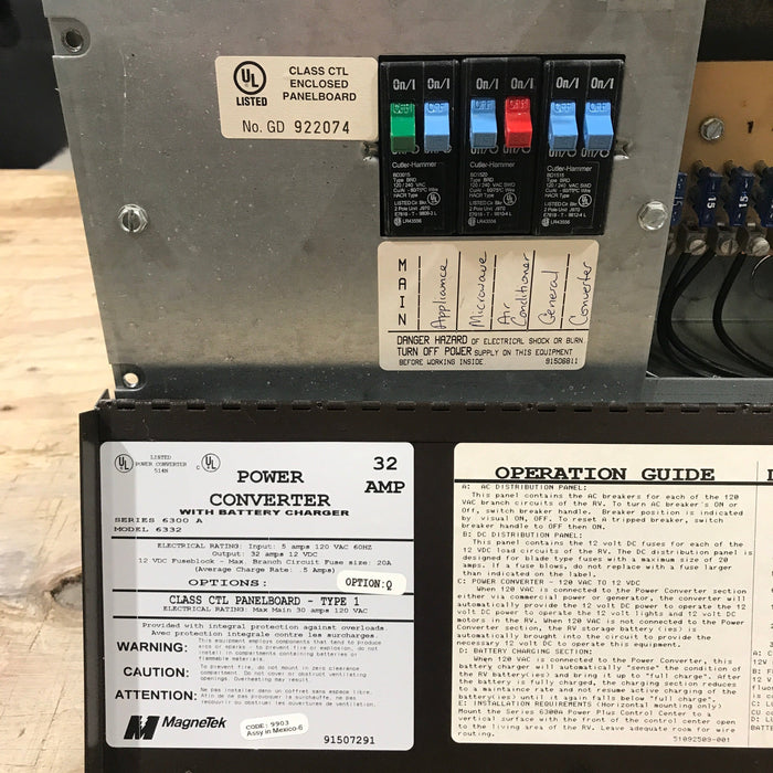 Used Magnetek 32 AMP Converter - Series 6300 A , Model 6332