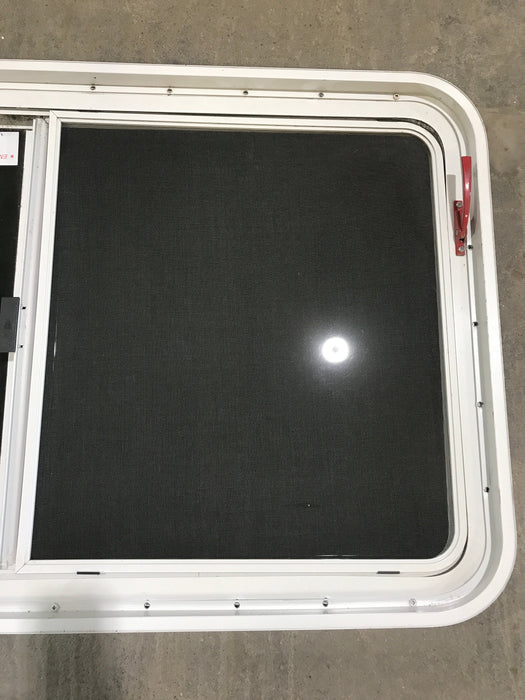 Used White Radius Opening Window : 45 1/4" W x 25 1/2" H x 2" D