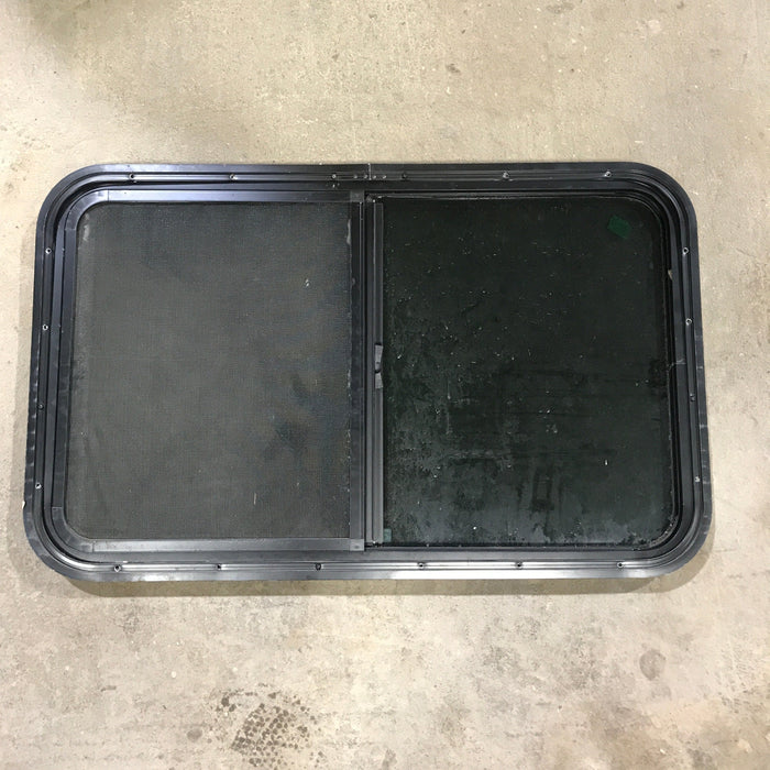 Used Black Radius Opening Window : 35.5" X 21.5" X 1.5"