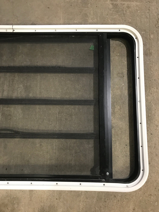 Used Black Radius Opening Window : 47" W x 28 1/4" H x 2" D
