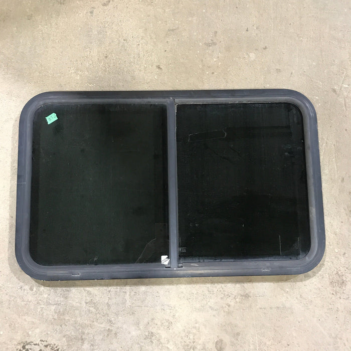 Used Black Radius Opening Window : 35.5" X 21.5" X 1.5"