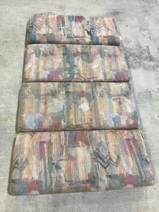 Used Dinette Cushion Set- 4 piece- 2 @ 40" x 18" x 6" D, 2 @ 40" x 17" x 6" D