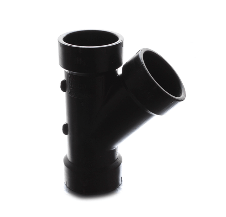 45 Degree Wye ABS Waste Valve Fitting - 1.5" x 3 - Young Farts RV Parts