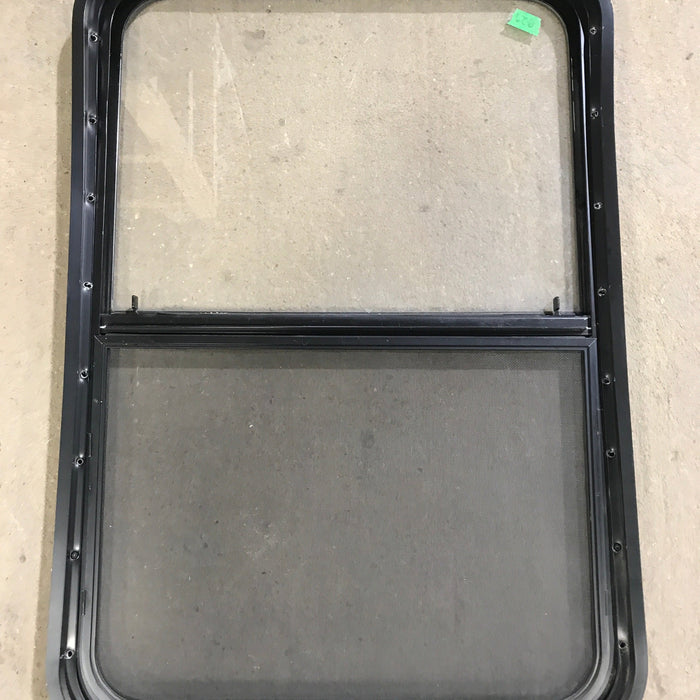 Used Black Radius Opening Window : 23" X 34.5" X 1.875"