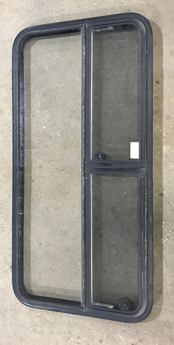 Used Black Radius Window : 53 1/4" W x 25 1/4" H x 2 1/4" D