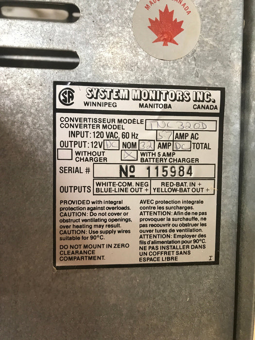 Used System Monitors 32 AMP Converter - TNC320D
