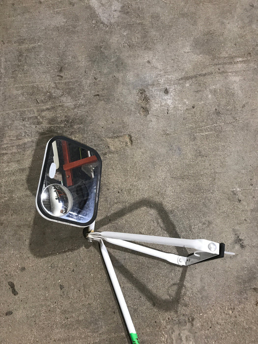 Used Old Style Motorhome Side View Mirror- Drivers Side
