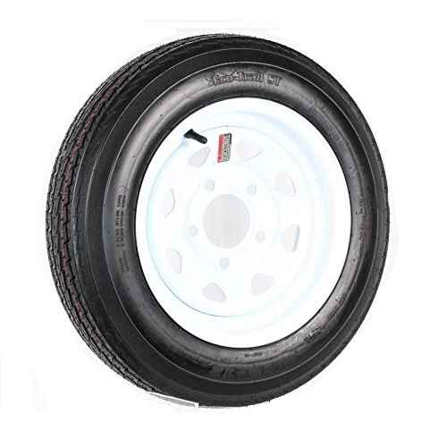 480 - 12 Tire B/5H Trailer Wheel Spoke White Striped - Young Farts RV Parts