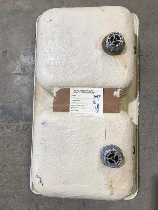 Used Double Kitchen Sink  26 1/2” W x 15” L