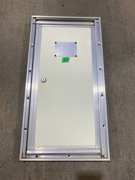 Used Square Cornered Cargo Door 10 1/2" W x 22 1/2 H x 1" D