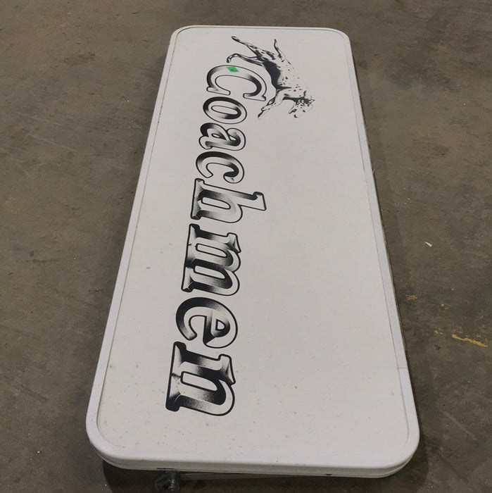 Used Radius Opening Rock Guard Cover : 63 1/2" x 22" X 1 1/2" D