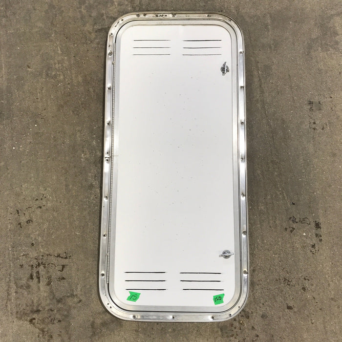 Used Radius Cornered Propane / Battery Cargo Door 13 3/4" x 31 3/4" x 3/4" D