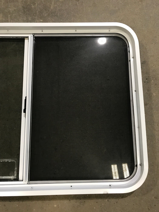 Used White Radius Opening Window : 39 1/2" W x 26 1/4" H x 2" D