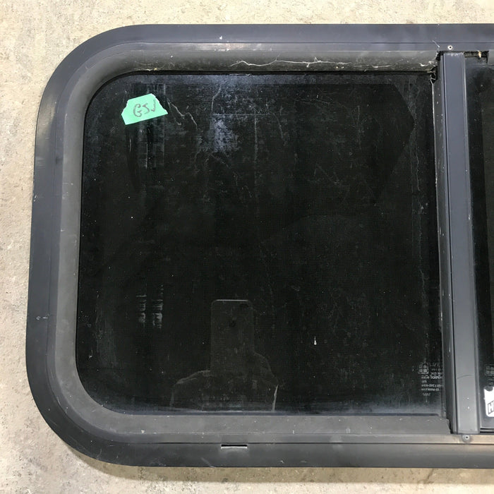 Used Black Radius Opening Window : 29.5" X 14.5" X 1.5"