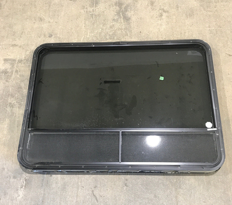Used Black Radius Emergency Opening Window : 47 1/2" W x 34 1/2" H x 2" D