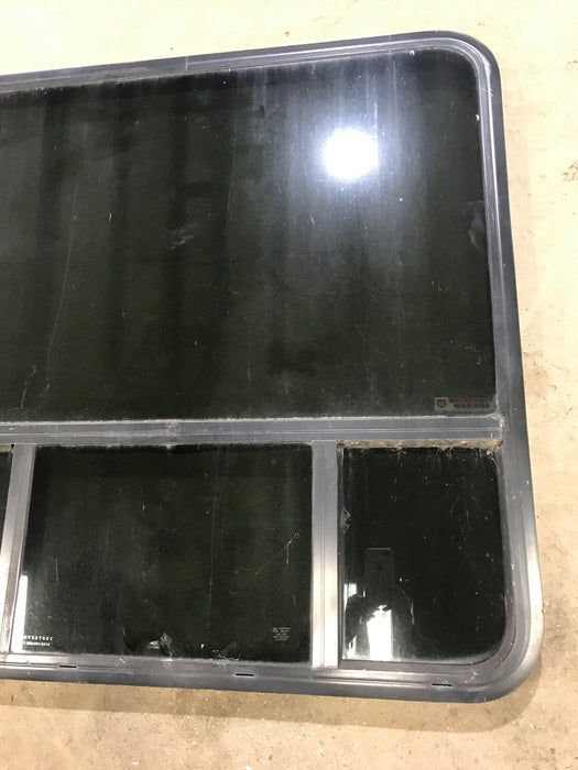 Used Black Radius Opening Window : 39 1/2" W x 39 1/2" H x 1 7/8" D