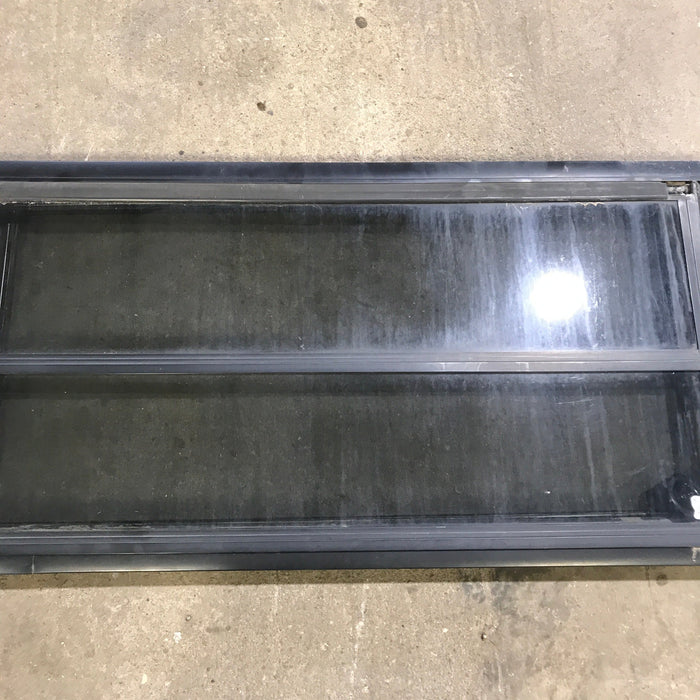 Used Black Radius Opening Window : 59.75" x 17.75" x 2"