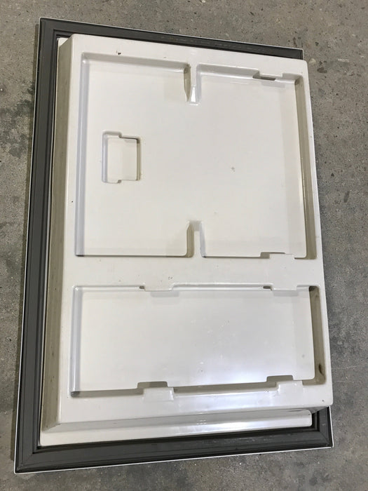 Used Dometic Refrigerator Freezer Door 2930930132 - 24 1/2" W x 16 1/2" H