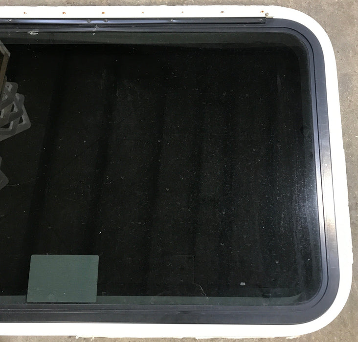 Used White Radius Emergency Opening Window : 35 1/2" W x 21 1/4" H x 1 7/8" D
