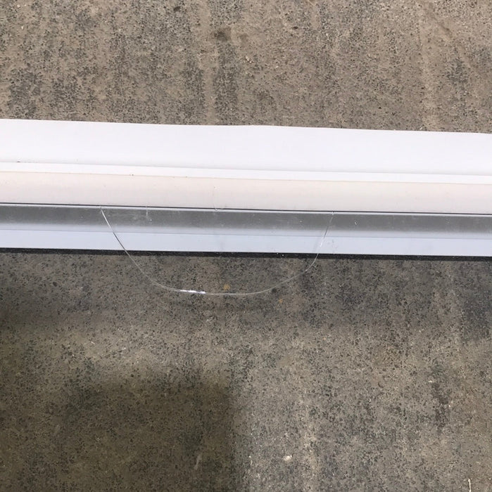 Used White Radius Opening Window : 47 1/4" W x 21 1/4" H x 2" D