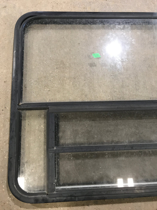 Used Black Radius Opening Window : 48" W x 34 1/2" H x 2" D