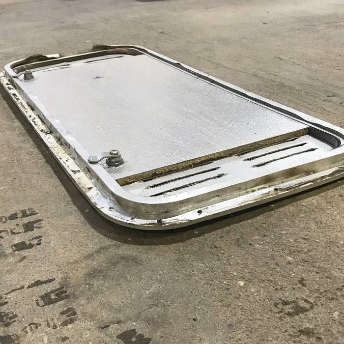 Used Radius Cornered Propane / Battery Cargo Door 13 3/4" x 31 3/4" x 3/4" D