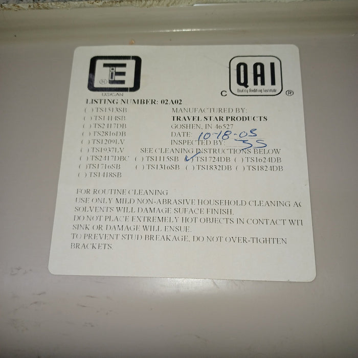 Used Young Farts RV Parts Double Kitchen Sink 24.5″ X 17.25″ X 7.5″ - TS1724DB