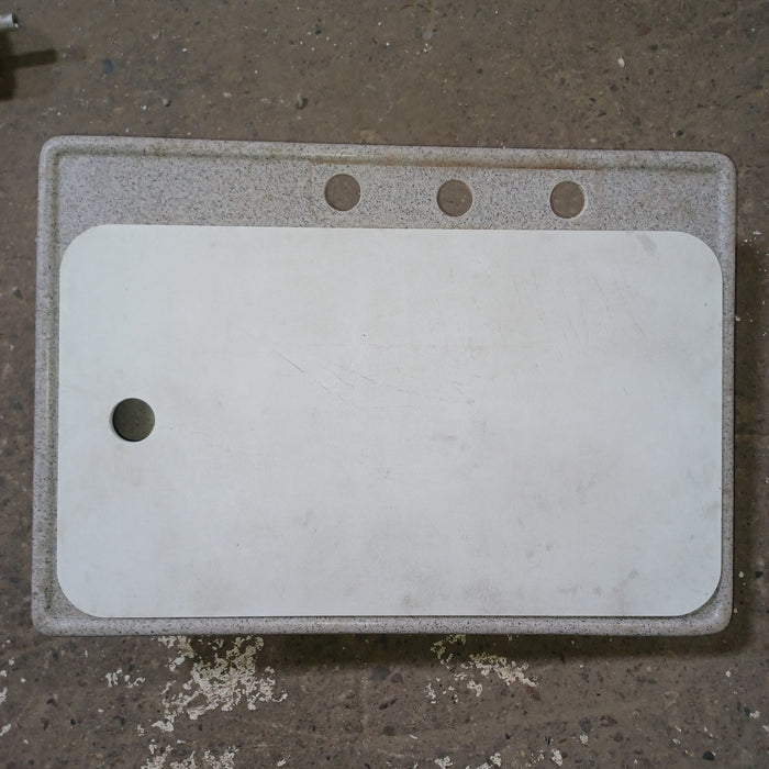 Used Young Farts RV Parts Double Kitchen Sink 24.5″ X 17.25″ X 7.5″ - TS1724DB